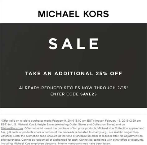 michael kors promotion|michael kors first order discount.